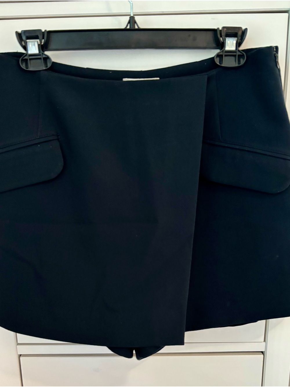 Anthropologie/Maeve Black Mini Wrap Skort